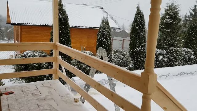 Пристройка к дому Часть III / Пристройка на винтовых сваях / Реконструкция дома смотреть онлайн