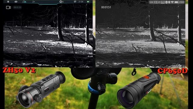 InfiRay ZH50 V2 vs. ThermTec Cyclops 650D смотреть онлайн