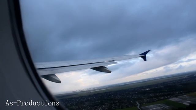 Rainy takeoff Copenhagen Scandinavian Airlines A320 FULL HD смотреть онлайн