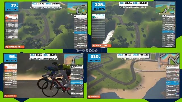 Zwift Race on Downtown Titans (2 Laps) in HSRL with LIVE COMMENTARY - featuring course originator смотреть онлайн