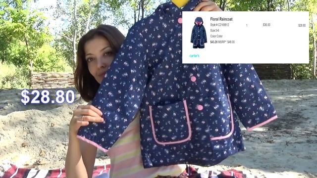 Покупки детской одежды к садику.  Carters, OshKosh B'gosh, H&M .