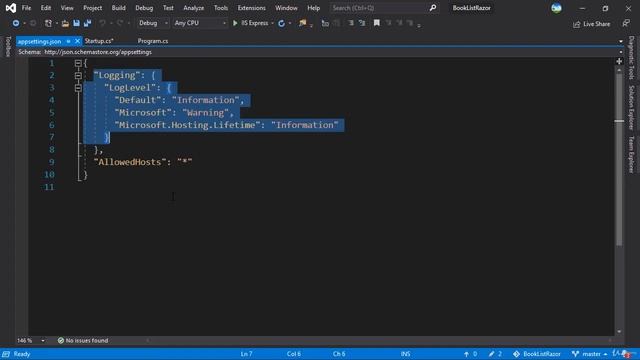 ASP. NET Core с Razor 020 Файл AppSettings. смотреть онлайн