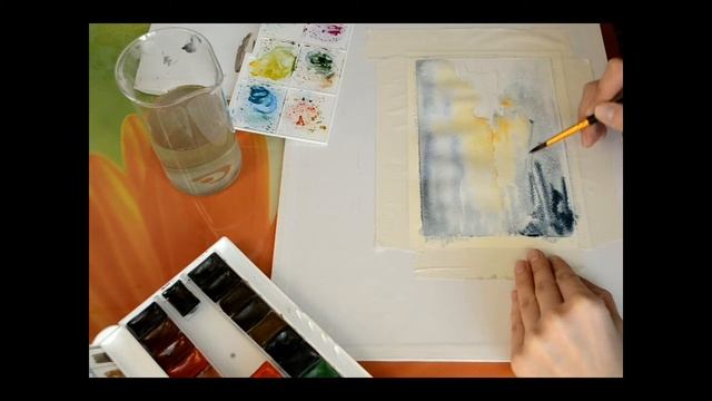 Быстрый пейзаж акварелью смотреть онлайн