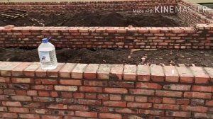 Кладка цоколя в 1,5 кирпича, с заступом под заливку плиты ,за один день, кирпич одинарный полнотелы
