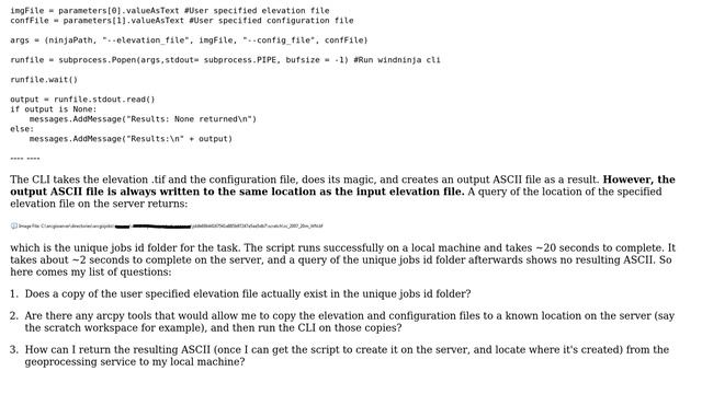 GIS: geoprocessing service via python toolbox script, local versus server paths смотреть онлайн