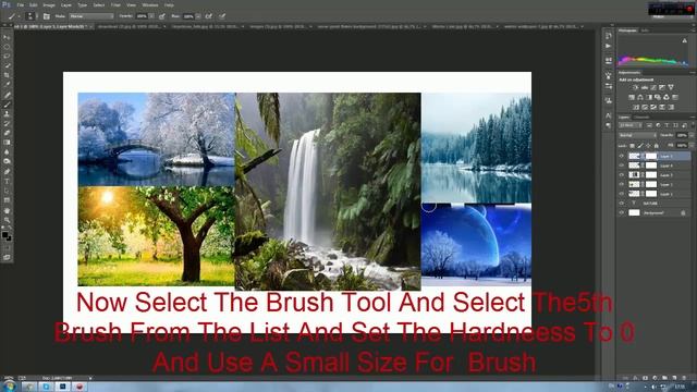 How To Fill Images In Text With Photoshop (CS7) смотреть онлайн