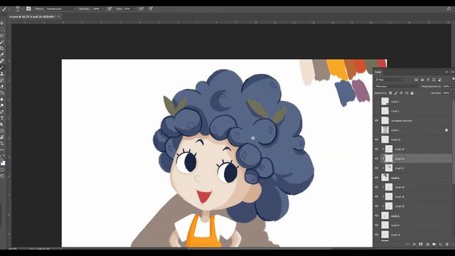SPEEDPAINT. Черничная трактористка. (день 4) #7дней7идей смотреть онлайн