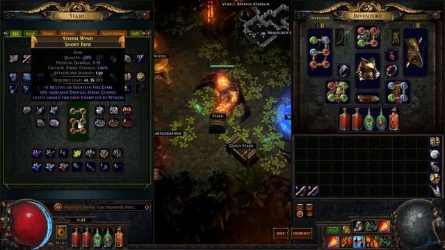 PoE 3.0 +3 Fire Gems Bow Crafting смотреть онлайн