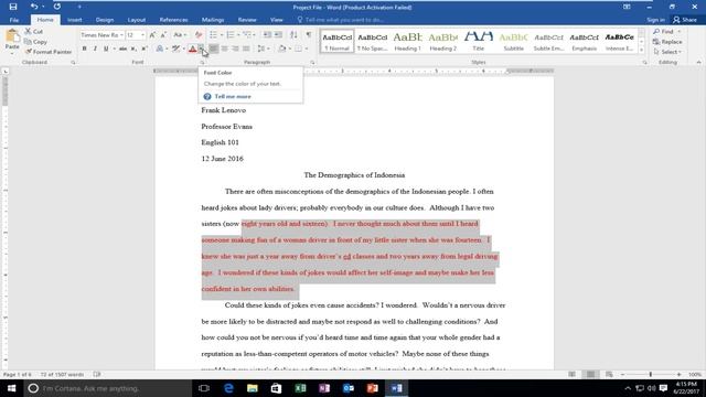 How To Change Font Color In Microsoft Word смотреть онлайн