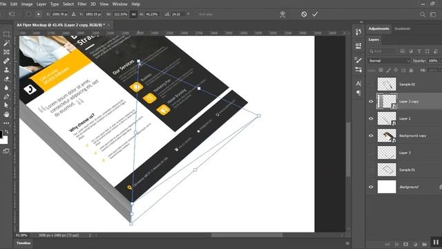 How to create realistic flyer mock-up in Photoshop cc 2020? Photoshop Tutorial смотреть онлайн