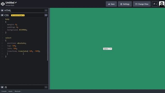 How to style the select tag (Pure HTML CSS) (Arrow Padding Problem Resolved) | CodingDecoding смотреть онлайн