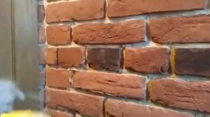 Затирка швов декоративного камня ручным способом