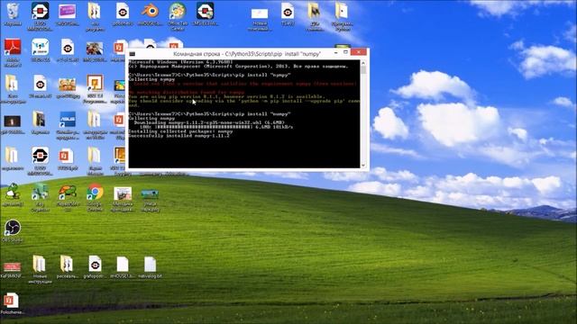 Установка Python и внешних библиотек numpy, matplotlib смотреть онлайн