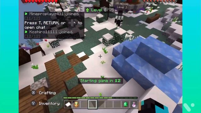 Playing skywars in hive Minecraft pocket edition (Player X) смотреть онлайн