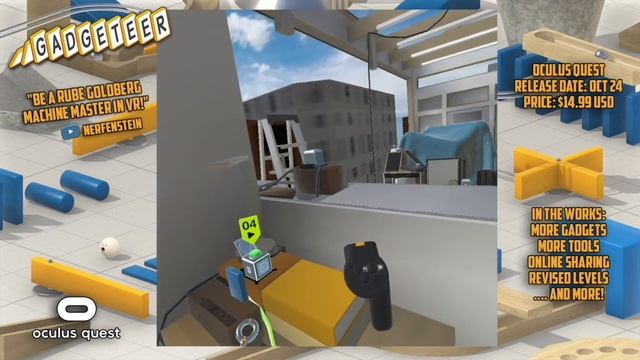 GADGETEER OCULUS QUEST GAME FIRST IMPRESSIONS - When Rube Goldberg Surprises смотреть онлайн
