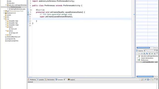 Android Setting Preferences смотреть онлайн