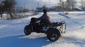 Трайк с двигателем машины/Самодельный трицикл с двигателем ЗАЗ/