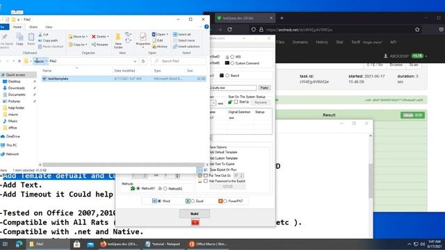 Office Macro Exploit (Word & Excel & PowerPoint) Exclusive Fud 100% 2021 смотреть онлайн