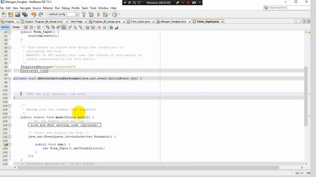 Program Java " Looping " ( Menampilkan Bilangan Pangkat Menggunakan Jfrom ) смотреть онлайн