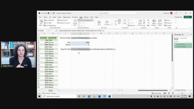 How to make dynamic the path to the data source files in Power Query in Excel | L0027 смотреть онлайн