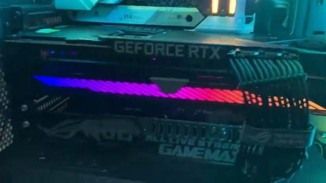 Asus Rog Strix 3070 ti i9 12900K смотреть онлайн