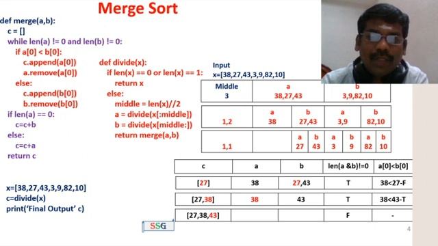 Python Program for Merge Sort and Histogram with Demonstrations | GE8151-PSPP | Tamil | 51 смотреть онлайн