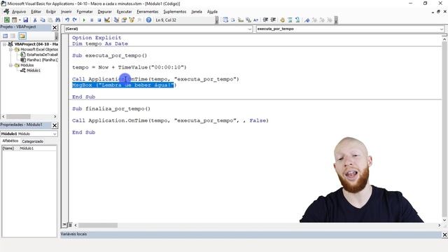 VBA Excel - Como Executar Macro a Cada 10 Segundos смотреть онлайн