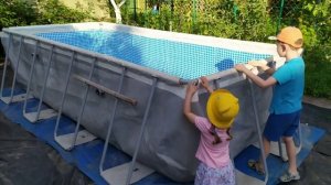 КАК УСТАНОВИТЬ КАРКАСНЫЙ БАССЕЙН?ПОДГОТОВКА И ОЧИСТКА ВОДЫ?