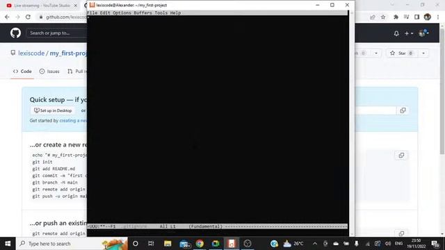 Shell Navigation, Emacs/Vi and Git/GitHub (II) смотреть онлайн