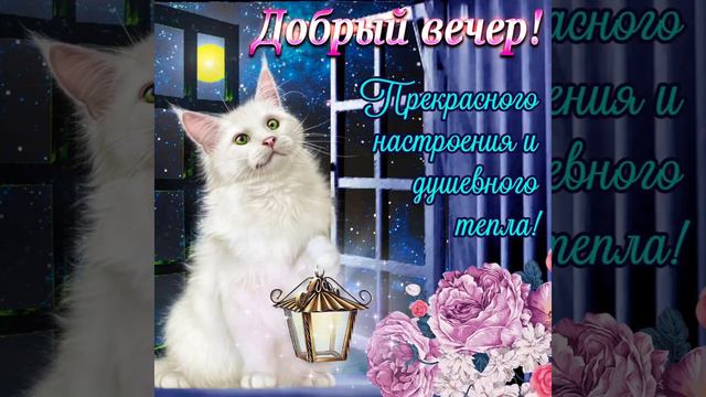 Музыкальная открытка - добрый вечер. смотреть онлайн
