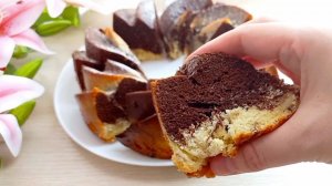 Шоколадно-Ванильный кекс! Рецепт Самого ВКУСНОГО Кекса!!