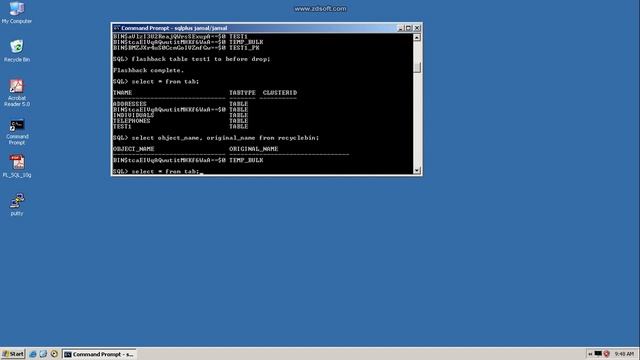 how to un drop table in oracle смотреть онлайн