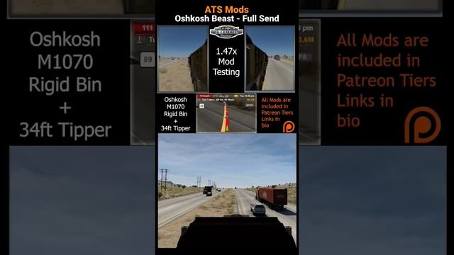 Full sending the Oshkosh | ATS 1.47x | Mods смотреть онлайн
