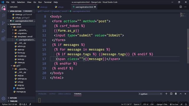 Messages Framework in Django (Hindi) смотреть онлайн