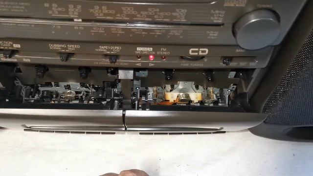 SHARP GX-CD555Z Portable Stereo CD Cassette Radio Boombox смотреть онлайн