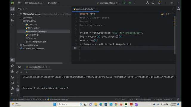 scanned PDF to text using Python. смотреть онлайн