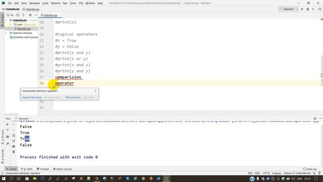 7- Python Tutorial | Comparison Operator and Logical Operator in Hindi Lab смотреть онлайн
