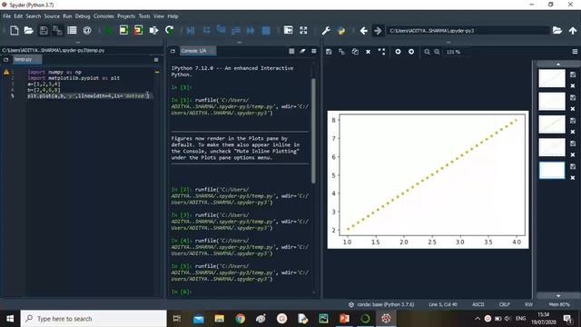 How to create line chart in python | how to create line chart using matplotlib | code of line chart смотреть онлайн