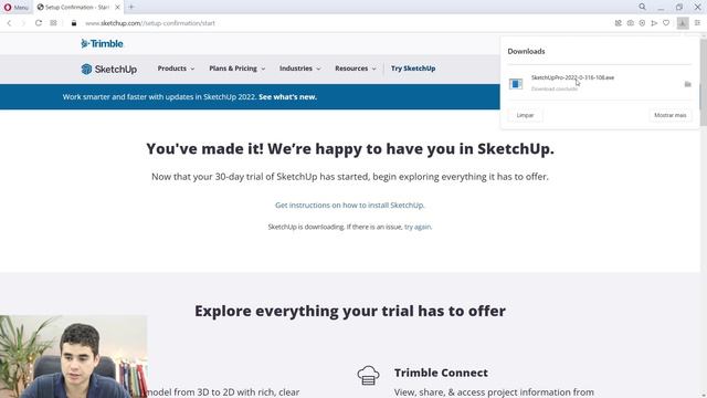 Download Sketchup e Layout 2022 - Como baixar e instalar a Versão de Teste [30 DIAS] смотреть онлайн
