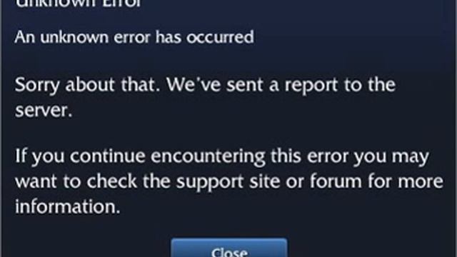 [Fix] An unknown error has occurred . Sorry about that. We've sent report to the server . смотреть онлайн