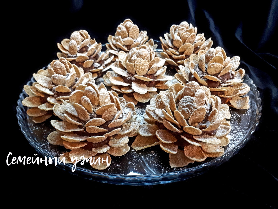 ДЕСЕРТ БЕЗ ВЫПЕЧКИ "ЗИМНИЕ ШИШКИ" смотреть онлайн