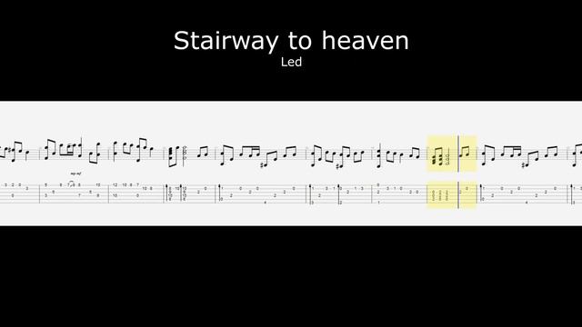 Stairway to Heaven - Tab for acoustic guitar смотреть онлайн