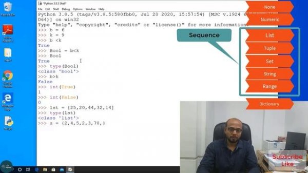 #12 Python Tutorial for Beginners | Data Types in Python | #datatypeinpython