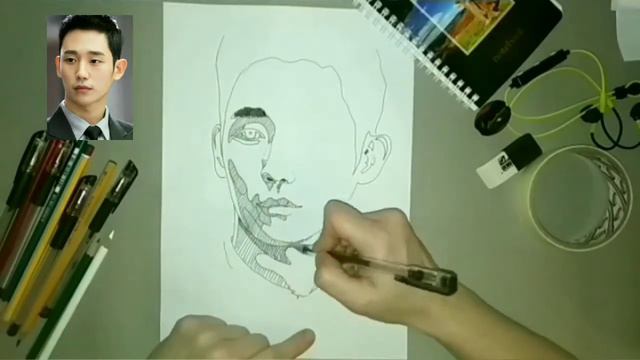 Чон Хэ Ин / скетчи/ рисунки южнокорейских актеров смотреть онлайн