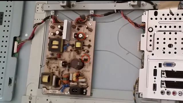 SHARP LC-32S7E-BK LCD TV repair POWER смотреть онлайн