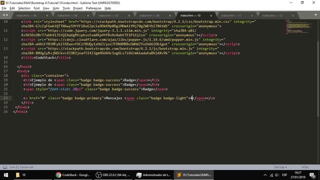 10 - Badges (Distintivos) [Bootstrap 4] смотреть онлайн