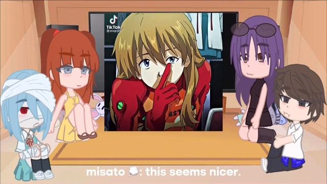 「?」past evangelion react | asuka смотреть онлайн
