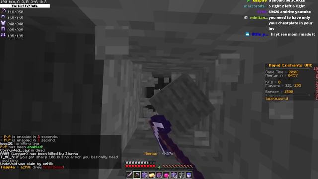 Minecraft UHC but you gain an ENCHANT every SECOND... смотреть онлайн