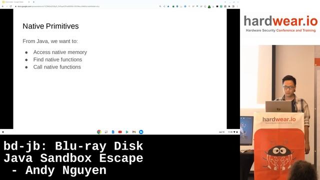 bd-jb: Blu-ray Disc Java Sandbox Escape by Andy Nguyen | hardwear.io USA 2022 смотреть онлайн