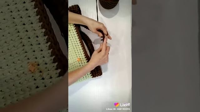 Обвязка ручки сумки крючком. Вяжем сумку